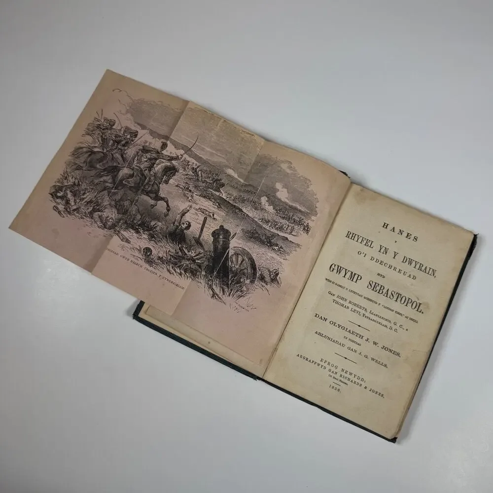 History of the War in the East By J Roberts 1856 Antique book Welsh Language